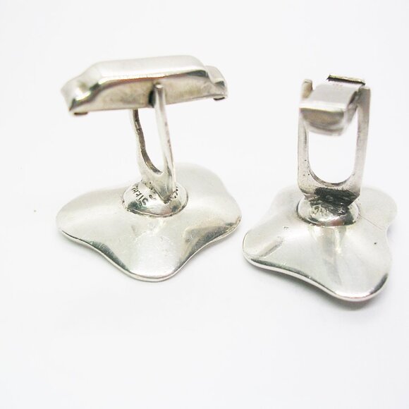 Vintage Sterling Silver Cufflinks  3 Dimensional Alpaca Animal Mexico 925 - Picture 3 of 4